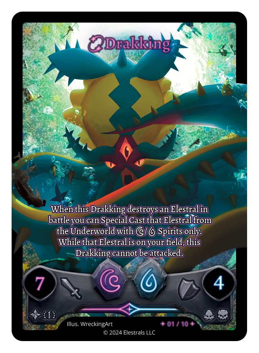 Elestrals Stellar Drakking Serialized 01/10