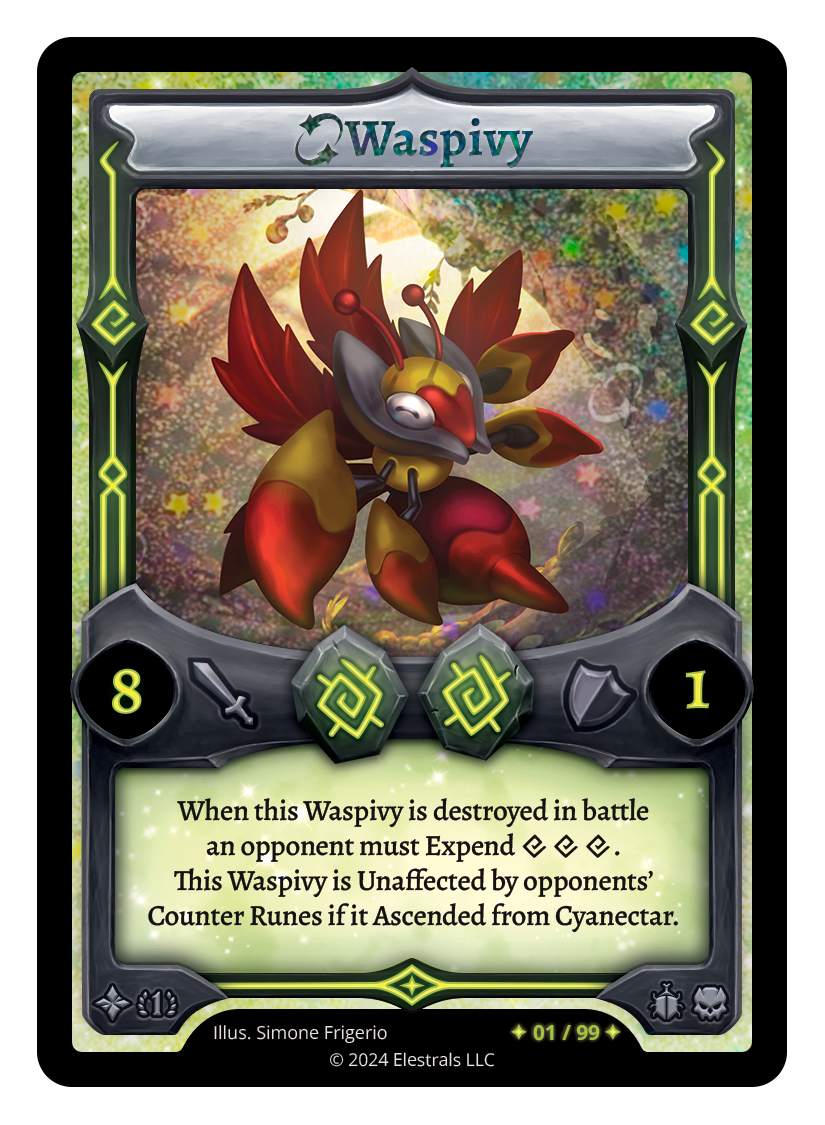 Elestrals Stellar Waspivy Serialized 75/99