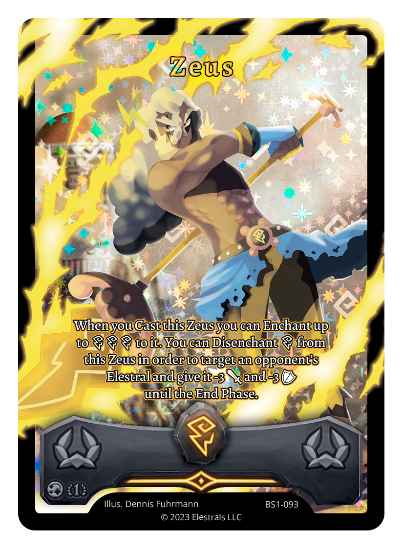 Elestrasl 1st Edition Divine Zeus Full Art