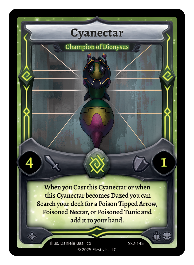 Elestrals SS2 Cyanectar-Champion of Dionysis