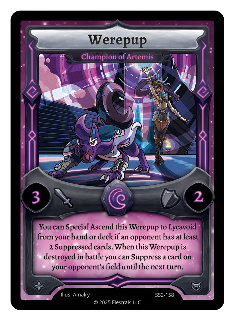 Elestrals SS2 Werepup-Champion of Artemis